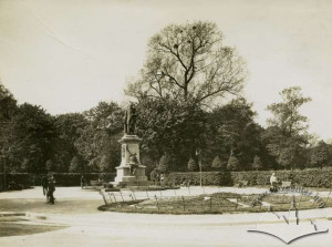 Territory of Ivan Franko Park – monument to Agenor Goluchowski (does not exist)