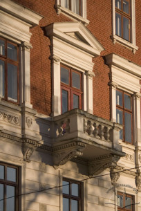 Vul. Valova, 14. A 3rd floor balcony on the lateral facade