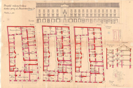 Reconstruction project from 1930 designed by Piotr Tarnawiecki