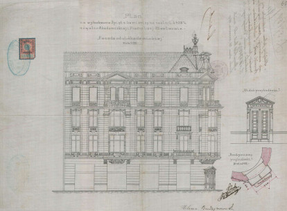 A 1911 facade design which was realized