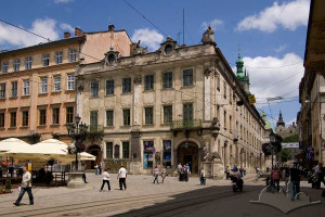Pl. Rynok, 10 – former Lubomirski Palace/ Prosvita building