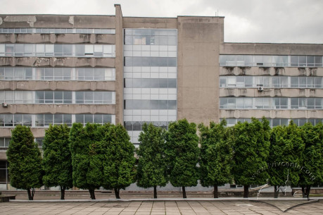 Vul. Karpinskoho, 6. Academic building #2. A part of its rear facade