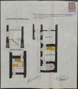 Проєкт сходів в підвал 1912 року