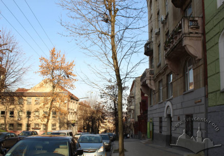 Вигляд вул. Дорошенка у напрямку центру міста. Справа – будинок №75.