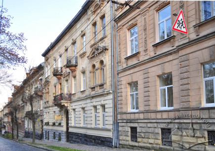 Забудова вул. Крушельницької, вигляд з південно-західного напрямку. У центрі – будинок №9