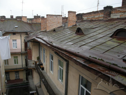 Вул. Менцинського, 3. Дах правої офіцини (північної)