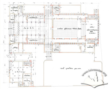Ground floor plan on the original project (from the State Archive of Lviv Oblast, 2/3/66)