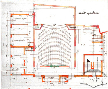 План партеру (першого поверху) за проектом Владислава Бляйма (нереалізований)
