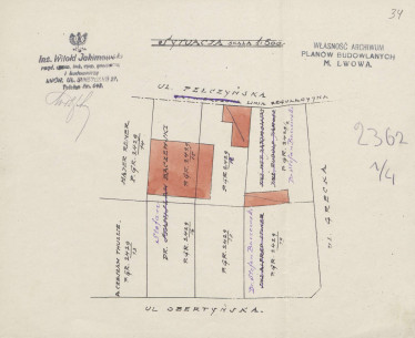 Ситуаційна схема вілли, 1926