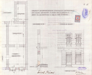 Проєкт реконструкції житлових приміщень на крамницю, 1912