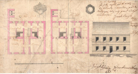 Former building no. 19 as designed in 1837