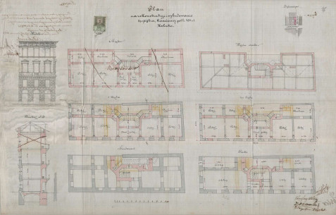 Проект реконструкції  попереднього будинку. 1884р.