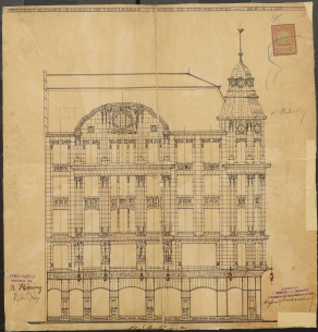 Фасад по вул. Галицька. 1908 р.