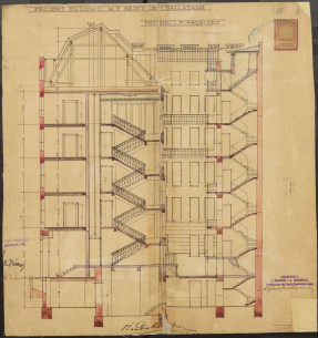 Поперечний розріз. 1908 р.