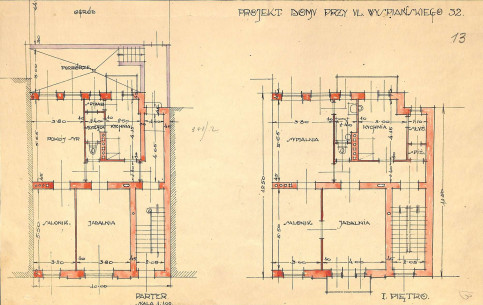 Поверхові плани зі зміненого проєкту 1926 року