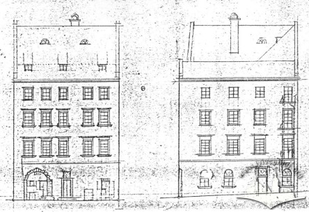 Janusz Witwicki's reconstruction of the Renaissance house, 1944