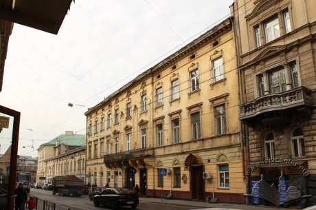 Вул. Личаківська, 3. Вигляд будинку з південно-східного боку