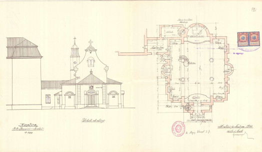 Проєкт костелу, 1914