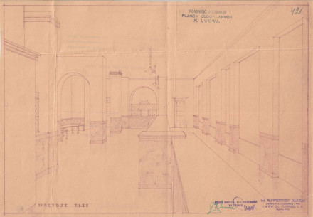 Проект дизайну інтер'єру. 1931 р.