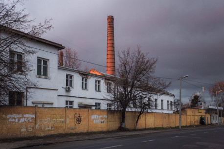 Вул. Хмельницького. Орієнтовно тут розміщувалася фабрика Зиґмунта Рукера у міжвоєнний період.