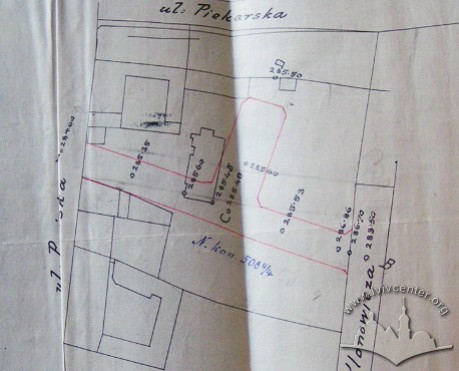 Ситуаційна схема прокладення вулиці (1903 р.)