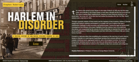 History Unbound: Harlem in Disorder as an Example of Using the Digital Medium to Present Evidence and Context