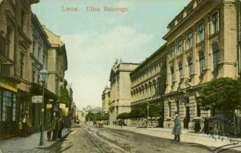 Вид на вулицю Баторія. 1909 р.