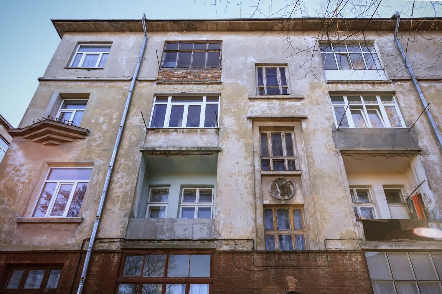Vul. Promyslova, 31. Building constructed for tram depot workers. Northern facade/Photo courtesy of Nazarii Parkhomyk, 2015